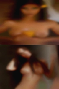 Not naked alone horny women getting affection at home.